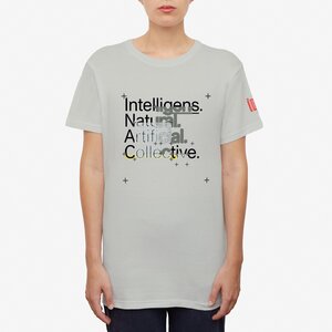Featured image of GREY T-SHIRT INTELLIGENS. NATURAL. ARTIFICIAL. COLLECTIVE.