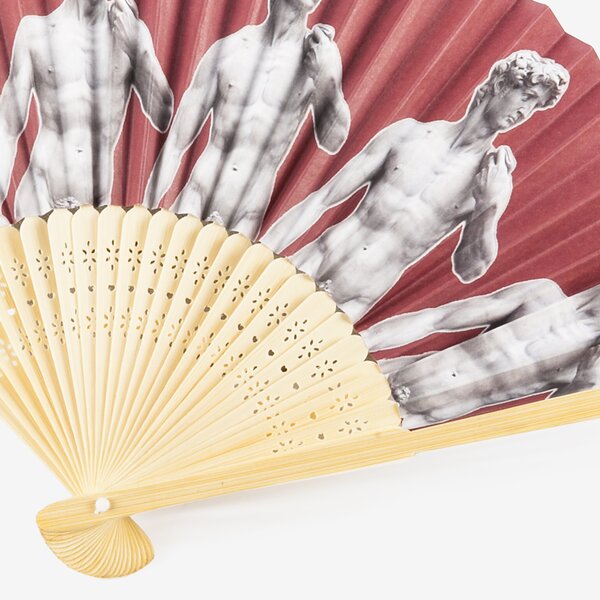 Featured image of MICHELANGELO'S DAVID WOODEN FAN