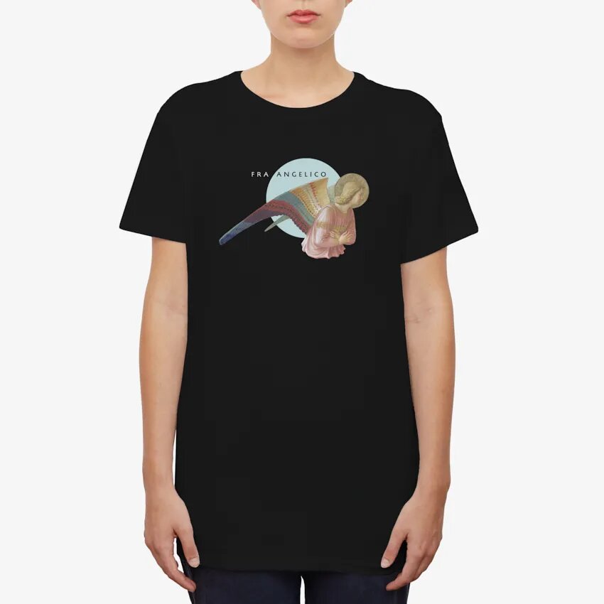 Immagine in evidenza di T-SHIRT NERA, ANGELO, BEATO ANGELICO